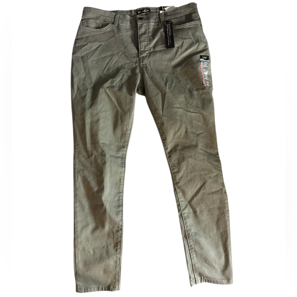 Lee Sculpting Olive Trousers